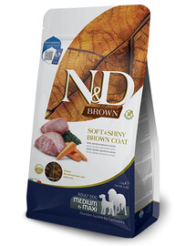 FARMINA N&D Brown Dog Adult Medium Maxi Lamb, Spirulina, Carrot 2 kg