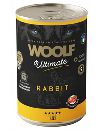 WOOLF Ultimate Adult Dog Rabbit and Tomatoes 400g Mokré krmivo s králíkem a rajčaty pro psy