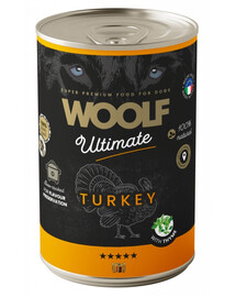 WOOLF Ultimate Adult Dog Turkey and Thyme 400g mokré krmivo pro psy s krůtou a tymiánem