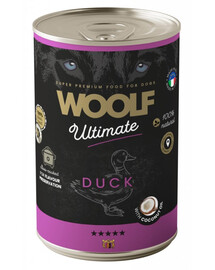 WOOLF Ultimate Adult Dog Duck and Coconut oil 400g mokré krmivo s kachním a kokosovým olejem pro psy