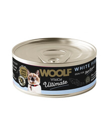WOOLF Wild Cat Ultimate Sterilised White Fish Pate 85g Paštika z bílé ryby pro sterilizované kočky