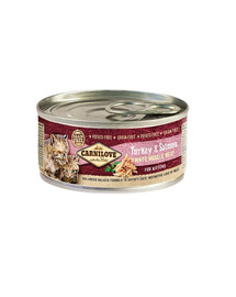 CARNILOVE Kitten Turkey and Salmon 100g mokré krmivo pro koťata s krůtou a lososem