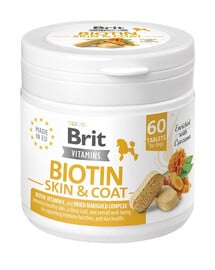 BRIT Vitamins Biotin Skin Coat Care 120g (60tabl.) Biotinový přípravek podporující zdraví kůže a srsti psů