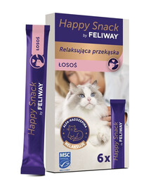 FELIWAY Happy Snack Łosoś 6x15 g kremowa przekąska dla kotów