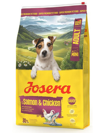 JOSERA Mini Adult Salmon and Chicken 10kg bezlepkové krmivo s omáčkou pro psy malých plemen