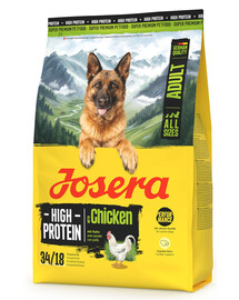 JOSERA High Protein Adult Chicken 3kg vysokoenergetické krmivo pro sportovní psy