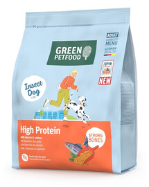 GREEN PETFOOD InsectDog with Salmon High Protein 900g s hmyzím proteinem a lososem pro aktivní psy