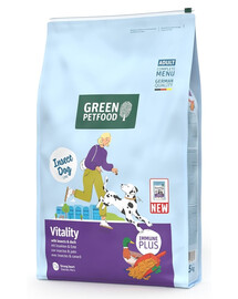 GREEN PETFOOD InsectDog with Duck Vitality 7,5kg s hmyzím proteinem a kachním masem pro dospělé psy
