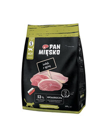 PAN MIĘSKO Krůtí a husí brambůrky pro kočky S 400 g