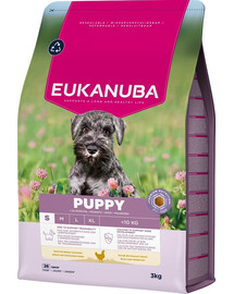 EUKANUBA Puppy Small Breeds Chicken 3 kg suché krmivo pro štěňata malých plemen, bohaté na čerstvé kuřecí maso