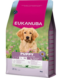 EUKANUBA Puppy Large Breeds Lamb Rice 3 kg suché krmivo pro štěňata velkých plemen, bohaté na jehněčí maso a rýži