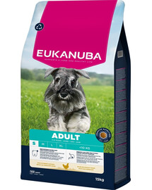 EUKANUBA Adult Small Breeds Chicken 15 kg suché krmivo pro psy malých plemen s vysokým obsahem čerstvého kuřecího masa