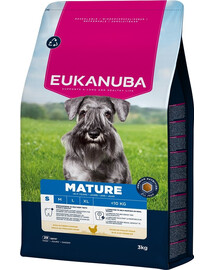 EUKANUBA Mature Small Breeds Chicken 3 kg suché krmivo pro starší psy malých plemen, bohaté na čerstvé kuřecí maso