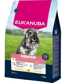 EUKANUBA Senior Small Breeds Chicken 7,5 kg suché krmivo pro starší psy malých plemen, bohaté na čerstvé kuřecí maso