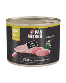PAN MIĘSKO Mokré krmivo pro kočky s krůtou a husou 200 g