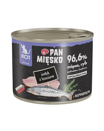 PAN MIĘSKO Mokré krmivo pro koťata s krůtou a lososem 200 g
