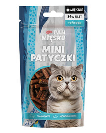 PAN MIĘSKO PAN MIĘSKO Mini tyčinky Tuňákový pamlsek pro kočky 50 g