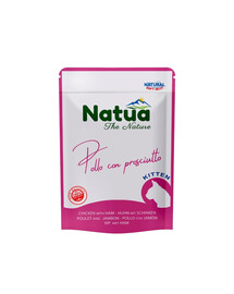 NATUA Natural Kuřecí se šunkou v želé pro koťata 70 g