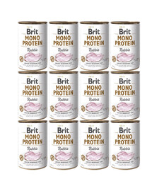 BRIT Mono Protein Rabbit 12x400 g monoproteinové krmivo pro králíky