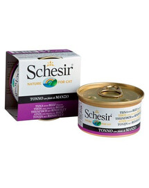 SCHESIR Tuňák s hovězí panenkou v želé 85g