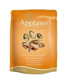 Applaws Natural Cat Food Chicken Breast & Pumpkin 70g - vlhké krmivo pro kočky s kuřecím masem a dýní 70g