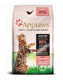 Applaws Complete Cat Food Adult Cat Chicken with Extra Salmon 2 kg - suché krmivo pro dospělé kočky