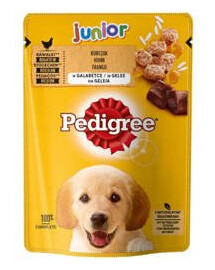 Pedigree Junior krmivo pro štěňata Kuře s rýží v želé 100g