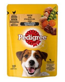 Pedigree  krmivo pro psy kuře a zelenina v omáčce 100g