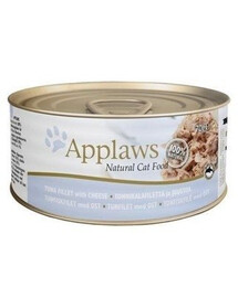 Applaws Přírodní krmivo pro kočky Tuňákové vločky se sýrem 70 g - Mokré krmivo pro kočky Tuňákové vločky se sýrem 70 g