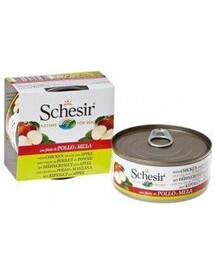 Schesir Con Filetti Di Pollo e Mela 150g - mokré krmivo pro psy s kuřecím masem a jablky
