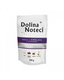 Dolina Noteci Premium Rabbit v sáčku s brusinkami, vhodné pro dospělé psy 500 g