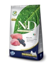 N&D Grain Free Dog Adult Mini Lamb & Blueberry 2,5kg