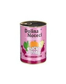 Dolina Noteci Superfood Duck & Quail 800 g psí konzervy