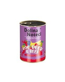 Dolina Noteci Superfood Srnčí a hovězí konzerva pro psy 800g