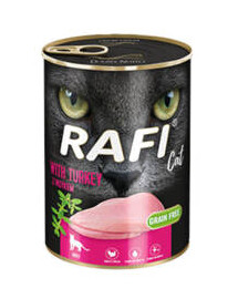 Rafi kočičí paštika s krůtím, konzerva pro kočky, 400 g