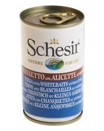 Versele-Laga Schesir Cat 140 g - Mokré krmivo s tuňákem a malými mořskými rybami 140 g