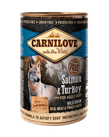 Carnilove Wild Meat Salmon & Turkey 400g - granule pro psy losos krůta 400g