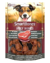 Smart Bones Hovězí mini 8 ks. - pamlsky pro psy bez přidané kůže 8ks.