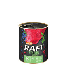 Rafi konzerva pro psy with věřinou, berries and brusinkami 800 g