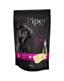 Piper doypack konzerva pro dospělé psy středních a velkých plemen s hovězími žaludky 500 g