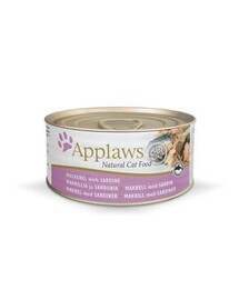 Applaws Natural Cat Food Makrela se sardinkami 156g - vlhké krmivo pro kočky