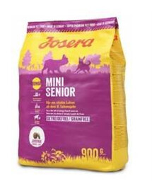 Josera MiniSenior 900 g bezobilné granule pro psy seniory