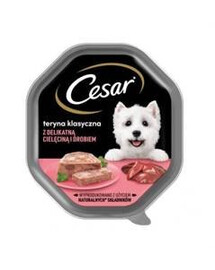 CESAR 150 g kompletní krmivo pro dospělé psy s jemným telecím a drůbežím masem