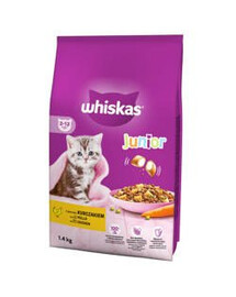 WHISKAS Dry Junior Chicken 1,4 kg - krmivo pro koťata, kuřecí