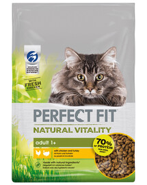 Perfect Fit Natural Vitality adult 1+ s kuřecím a krůtím masem 650g - krmivo pro dospělé kočky