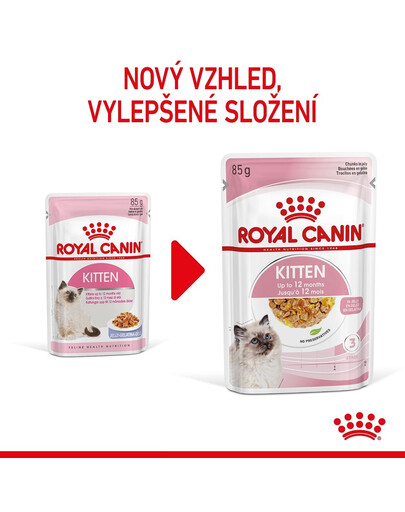 ROYAL CANIN Kitten Instinctive Jelly 85g x 12 kapsička pro koťata v želé