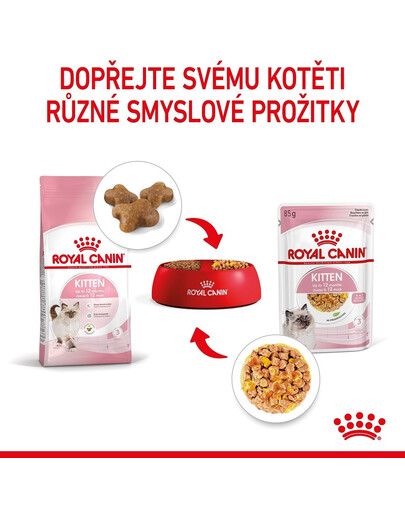ROYAL CANIN Kitten Instinctive Jelly 85g x 12 kapsička pro koťata v želé