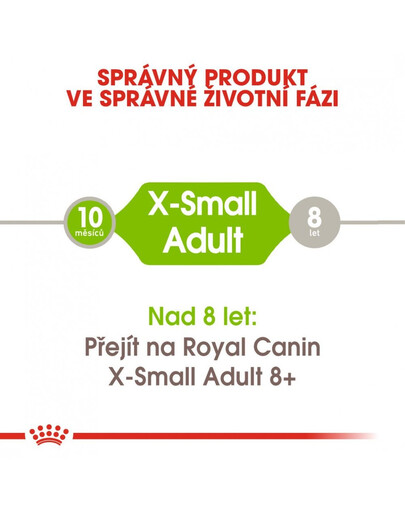 ROYAL CANIN X-Small adult 3 kg granule pro dospělé trpasličí psy