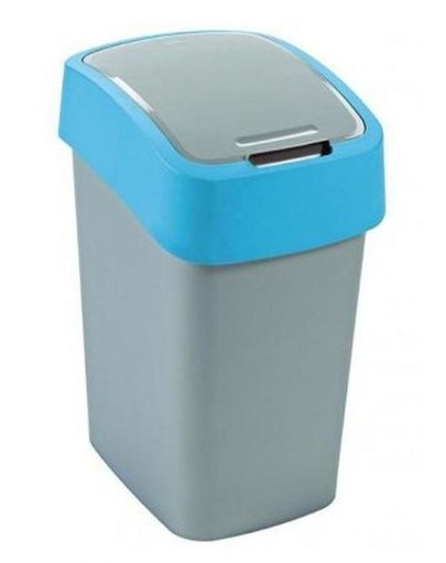 CURVER Odpadkový koš FLIP BIN 25 l  stříbrný/modrý