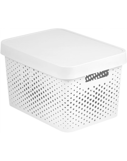 CURVER BOX INFINITY DOTS 17L bílý